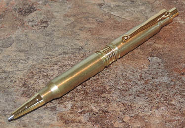 VERY NICE!!! 3pc  Handmade RIFLE BULLET Pens from .308 Brass /& 30-06 Cartridges